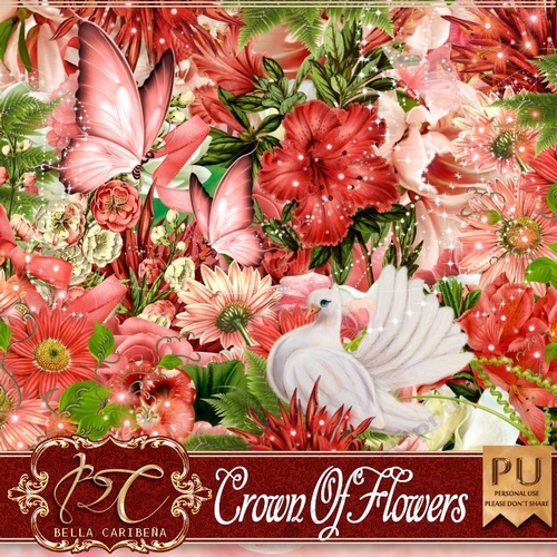 Crown of Flowers, kit from Bella Caribena  