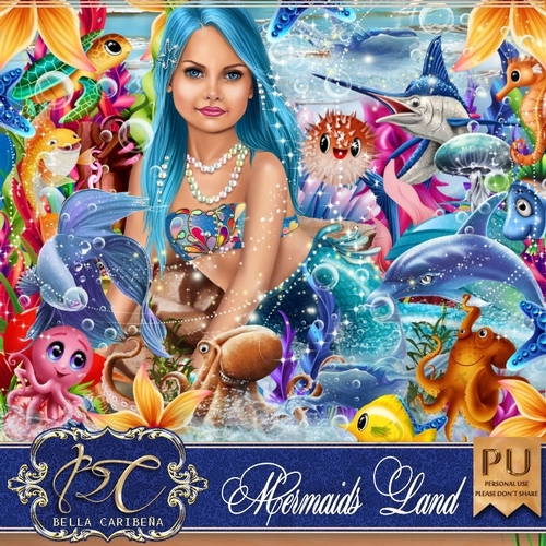 Mermaids Land, kit from Bella Caribena 