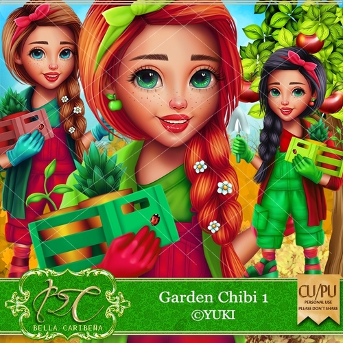 Garden Chibi 1, CU/PU from Bella Caribena  
