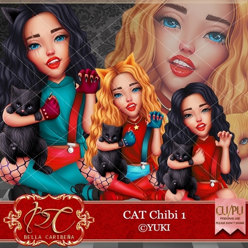 Cat Girl 1 , CU/PU from Bella Caribena  