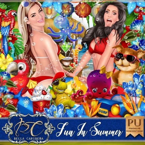 Fun In Summer, kit from Bella Caribena 