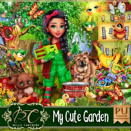 My Cute Garden, kit from Bella Caribena 