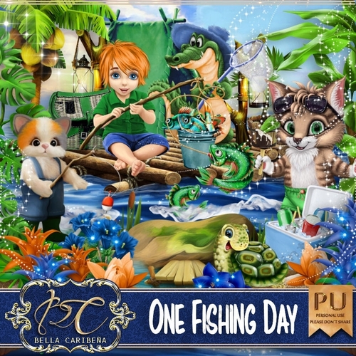 One Fishing Day, kit from Bella Caribena 