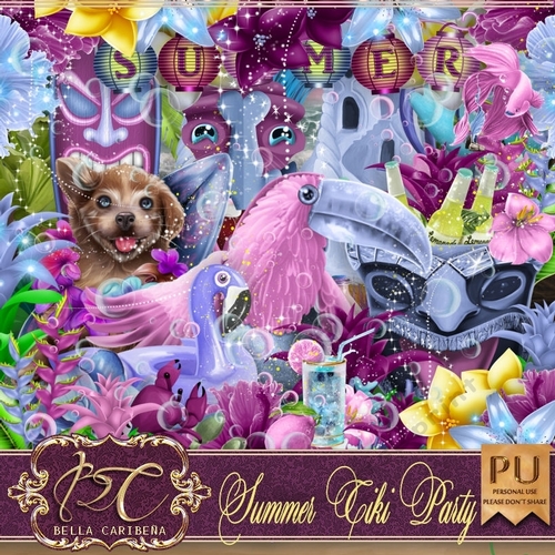 Summer Tiki Party, kit from Bella Caribena 