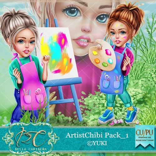 Artist Chibi 1, CU/PU from Bella Caribena 