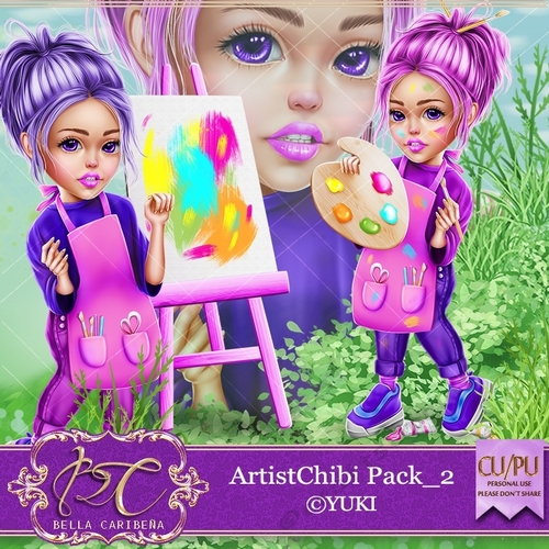 Artist Chibi 2, CU/PU from Bella Caribena 