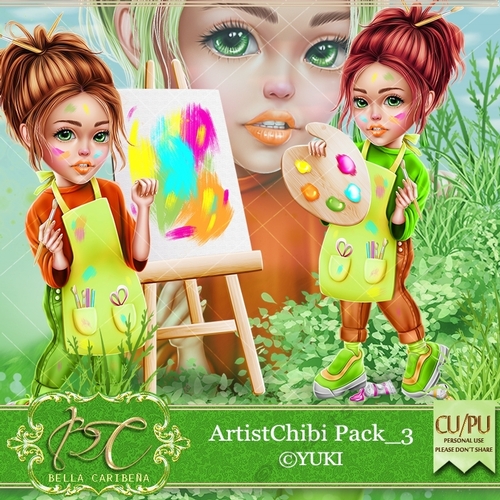 Artist Chibi 3, CU/PU from Bella Caribena 