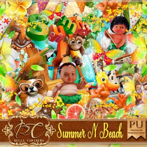 Summer N Beach, kit from Bella Caribena 