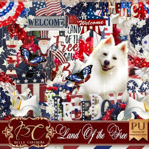 Land Of The Free, kit from Bella Caribena 