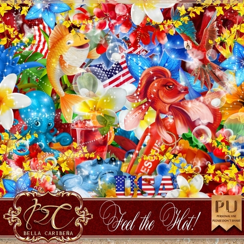 Feel The Hot, kit from Bella Caribena 