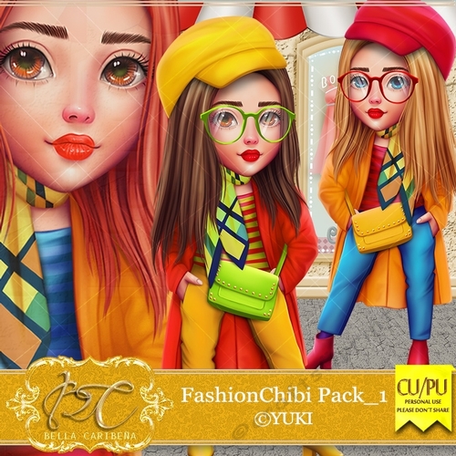 Fashion Chibi1, CU/PU from Bella Caribena 