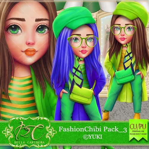 Fashion Chibi3, CU/PU from Bella Caribena 