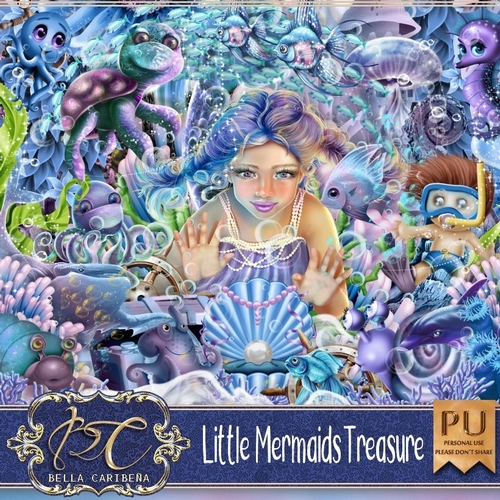 Little Mermaids Treasure,  kit from Bella Caribena 
