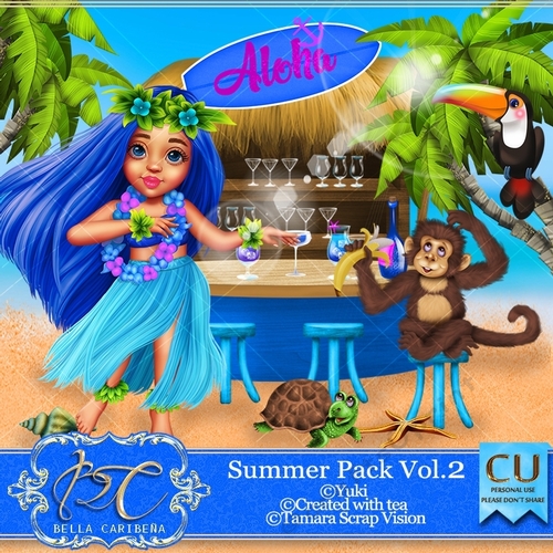 Summer Vol 2, CU/PU pk, from Bella Caribena 