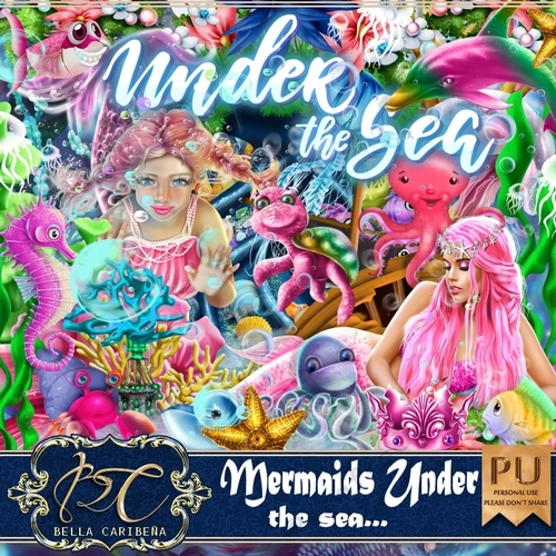 Mermaids Under The Sea, kit from Bella Caribena 