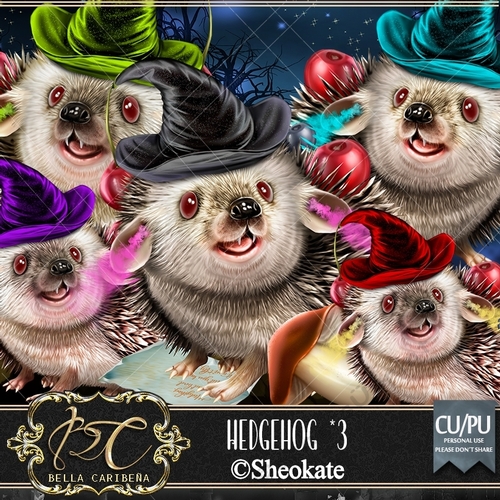 Hedgehog CU/PU Pkg 3, from Bella Caribena 