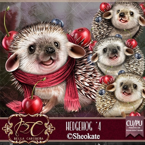 Hedgehog CU/PU Pkg 4, from Bella Caribena 