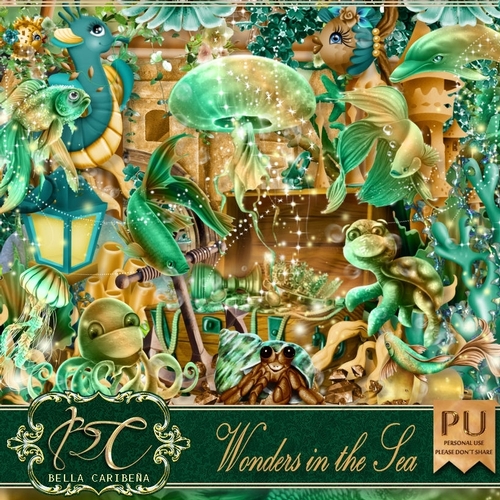 Wonders In The Sea, kit from Bella Caribena