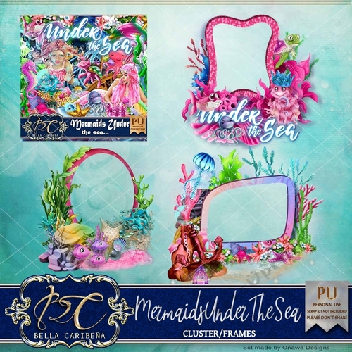 Mermaids under the Sea CF8, from Bella Caribena