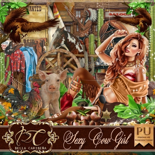 Sexy CowGirl, kit from Bella Caribena 