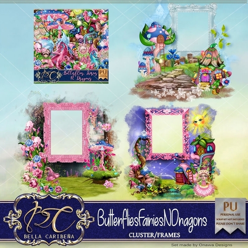 Butterflies, Fairies, N Dragons, CF8  from Bella Caribena