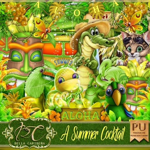 A Summer Cocktail, kit from Bella Caribena 