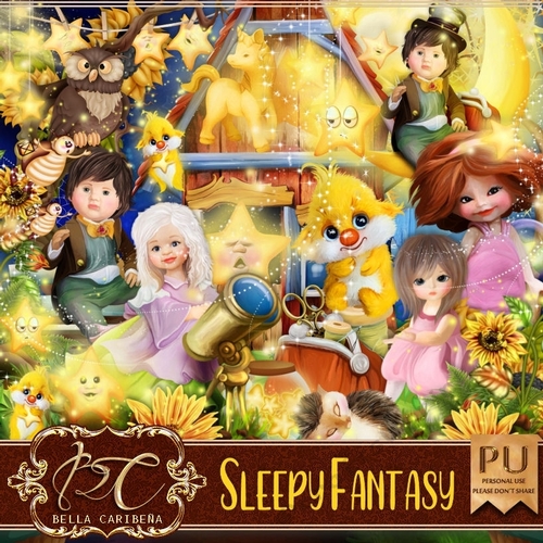 Sleepy Fantasy, kit from Bella Caribena 