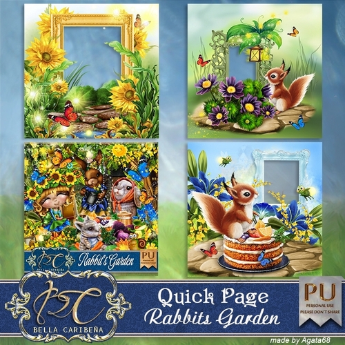 Rabbits Garden QP6, kit from Bella Caribena