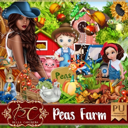 Peas Farm, kit from Bella Caribena 