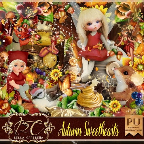 Autumn Sweethearts, kit from Bella Caribena 