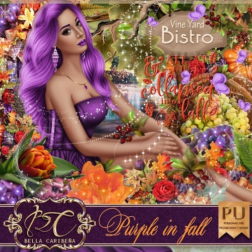 Purple In Fall, kit from Bella Caribena 