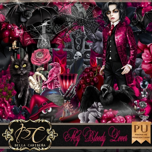 My Bloody Lover, kit from Bella Caribena 