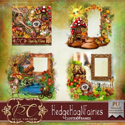 Hedge Hog N Fairies CF 8,  from Bella Caribena