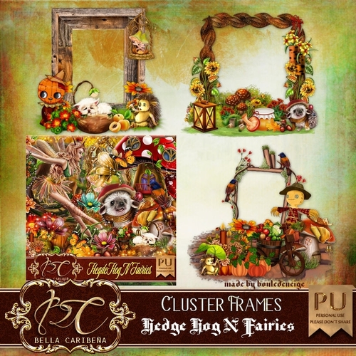 Hedge Hog N Fairies CF 4 fom Bella Caribena