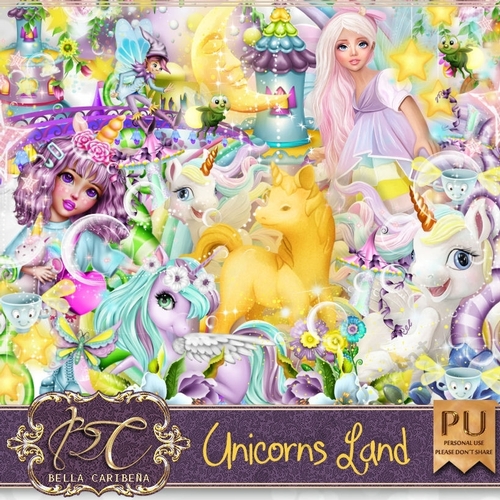 UnicornsLand, kit from Bella Caribena 