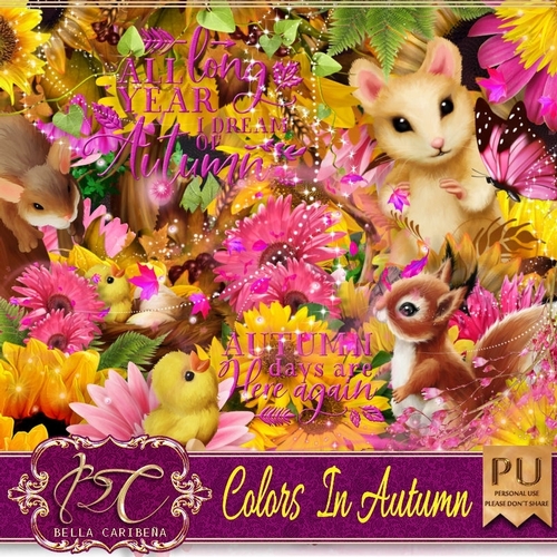 Colors In Autumn, kit from Bella Caribena 