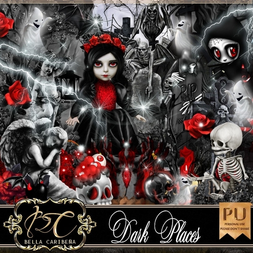 Dark Places, kit from Bella Caribena 