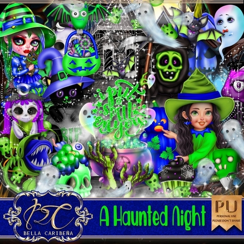 A Haunted Night, kit from Bella Caribena 