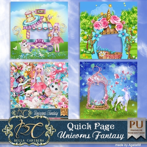 Unicorns Fantasy QP 6,  from Bella Caribena 