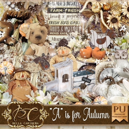 A Is For Autumn, kit from Bella Caribena 