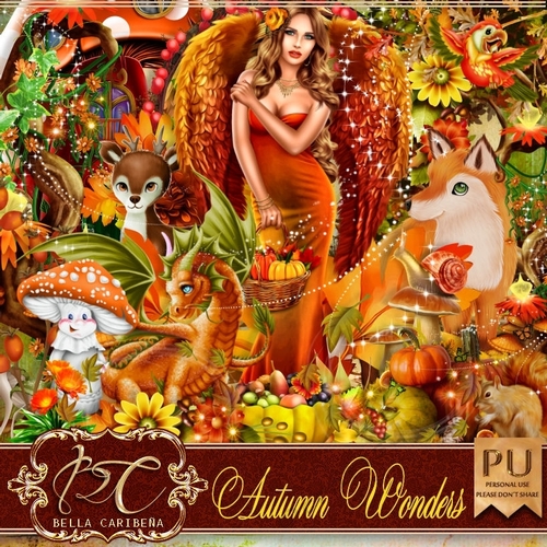 Autumn Wonders,  kit from Bella Caribena 