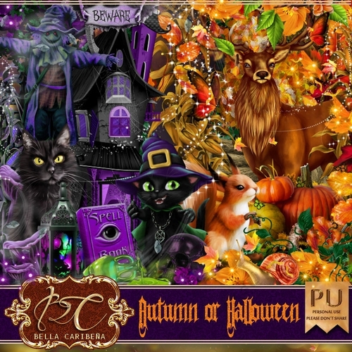 Autumn Or Halloween, kit from Bella Caribena 