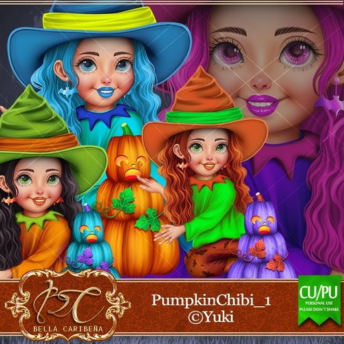 Pumpkin Chibi 1 CU/PU from Bella Caribena 