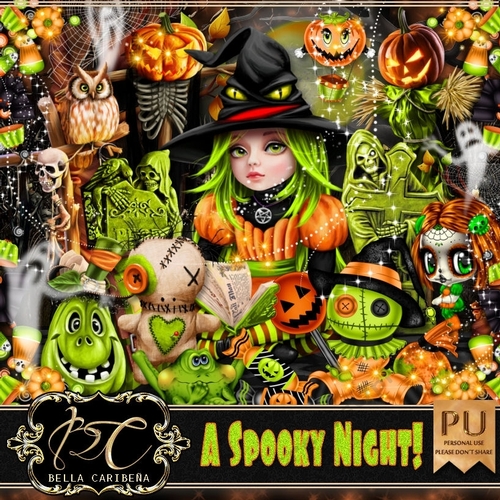A Spooky Night, kit from Bella Caribena 