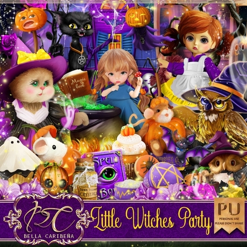 Little Witches Party, kit from Bella Caribena 