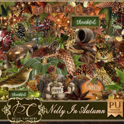 Nelly in Autumn, kit from Bella Caribena 