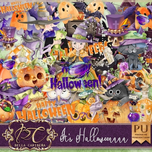 Its Halloweennn, kit from Bella Caribena 