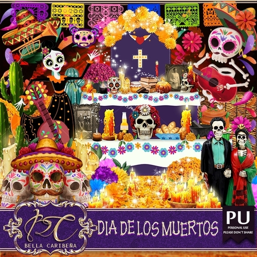 Dia De los Muertos, kit from Bella Caribena 