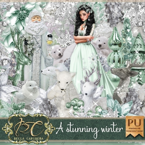 A Stunning Winter, kit from Bella Caribena 