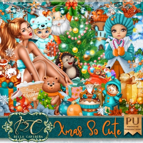 Xmas so Cute, kit from Bella Caribena 